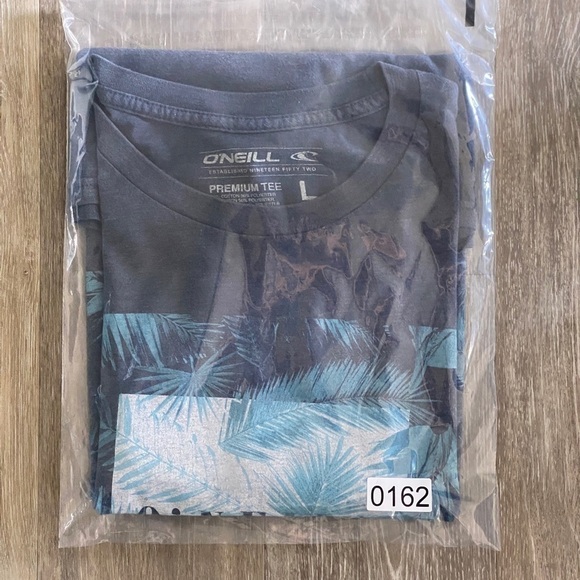 O’neilll Surf Hawaiian Leaves Premium Tee Shirt Men L Large - Picture 5 of 5